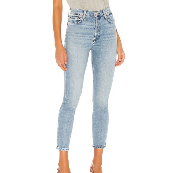 RE/DONE Originals 90s High Rise Ankle Crop - Picture 1 of 8